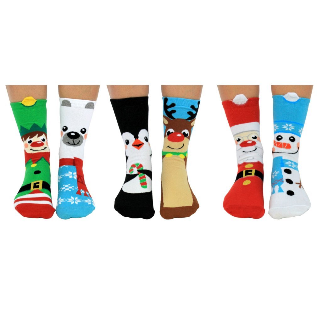 Vesele ponozky pro deti santa squad united oddsocks