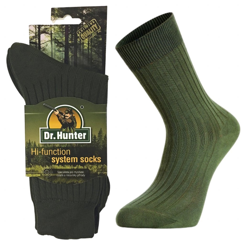 Tenké ponožky pro lovce a myslivce Dr Hunter Baumwolle