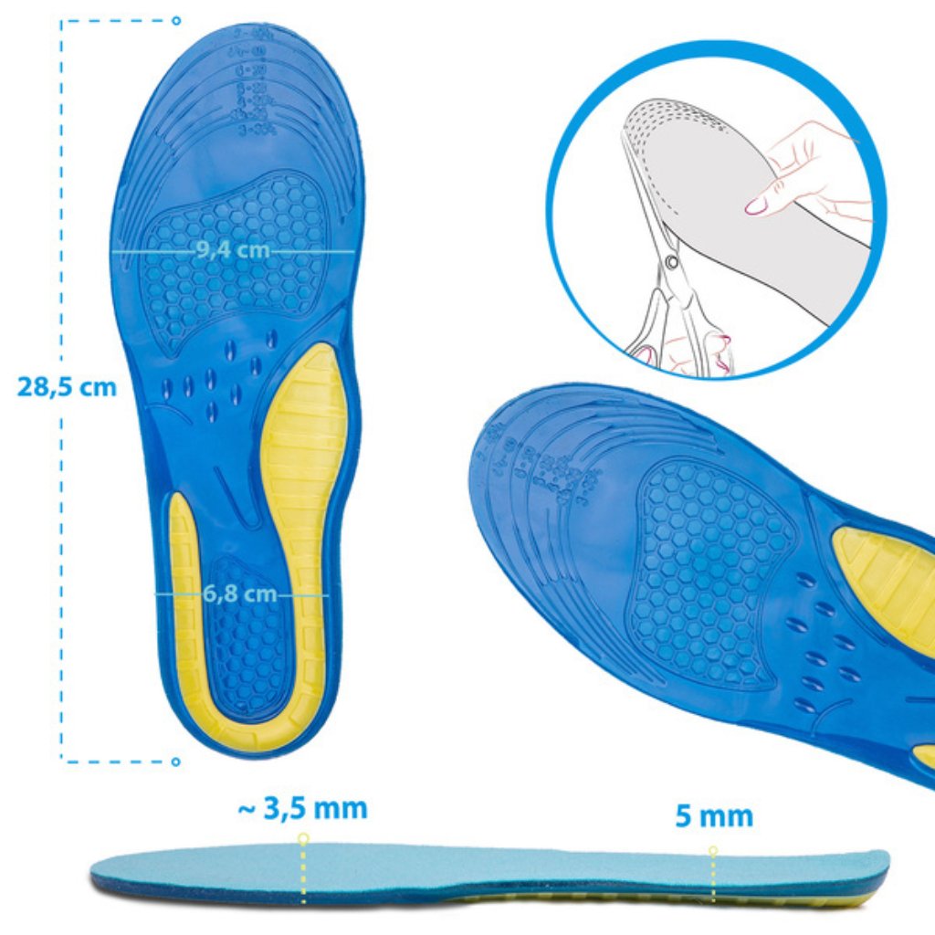 Gelové vložky do sportovní obuvi velikost EU 37 - 42