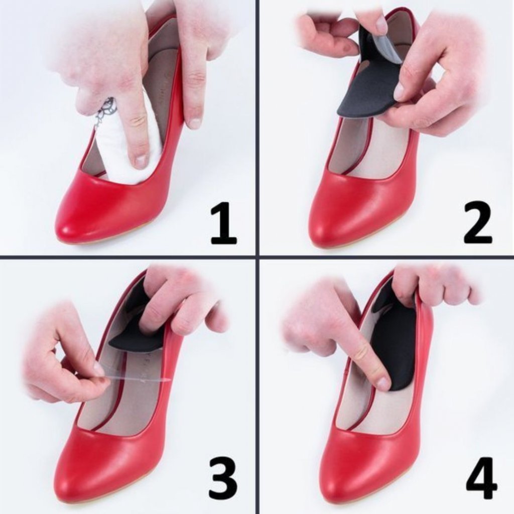 Foto návod k vkládání vložek proti vyzouvání do obuvi