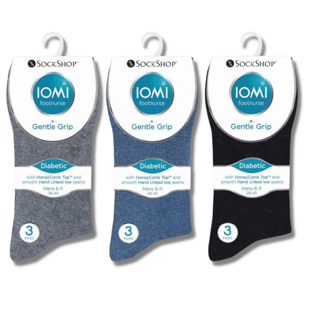 Barvy pánské ponožky pro diabetiky IOMI